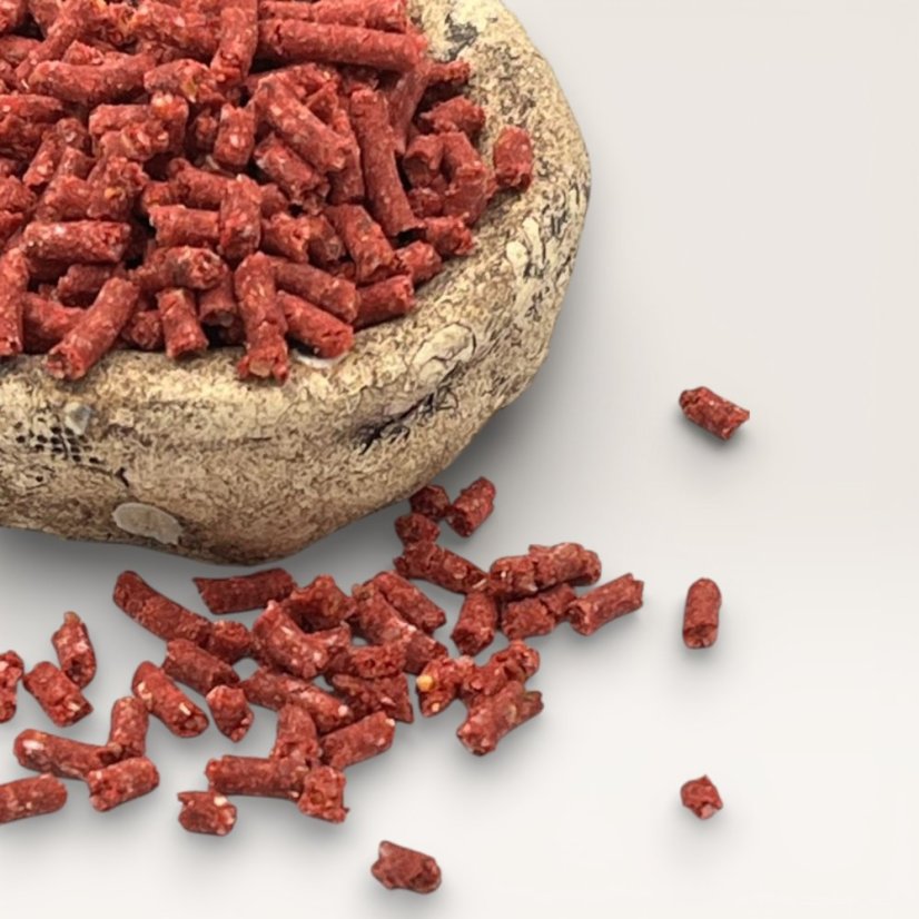 Pelety - 4 mm - Hmotnost: 1,0 kg, Velikost: 4 mm, Příchuť: Scopex/Jahoda