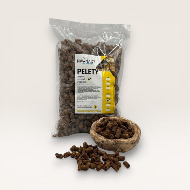 Pelety - 8 mm - Hmotnost: 1,0 kg, Velikost: 8 mm, Příchuť: Extra pikantní