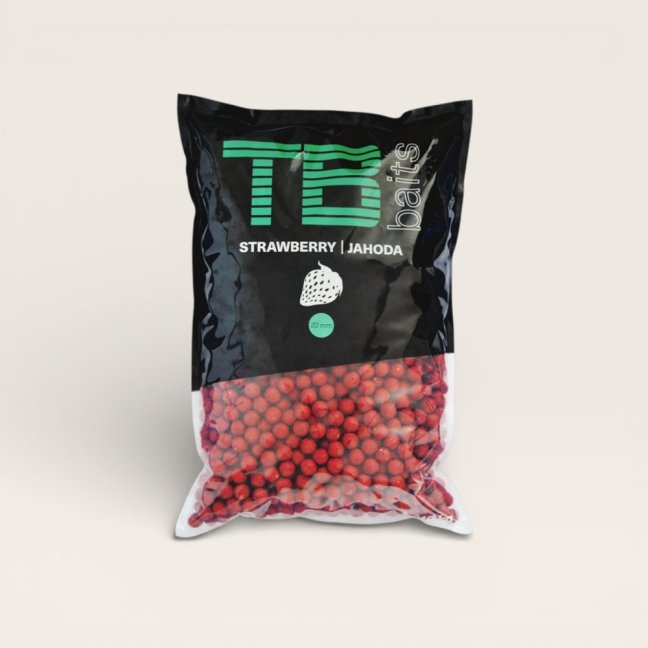 TB BAITS - JAHODA - Hmotnost: 10,0 kg, Velikost: 20 mm
