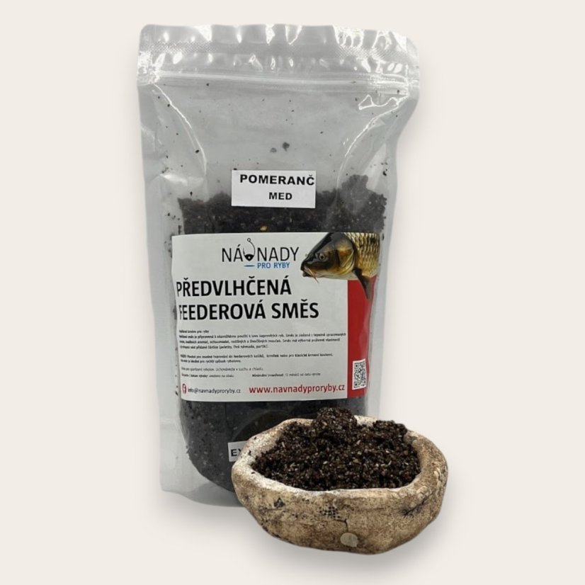 Předvlhčená směs ČERNÝ POMERANČ/MED - Hmotnost: 1,3 kg