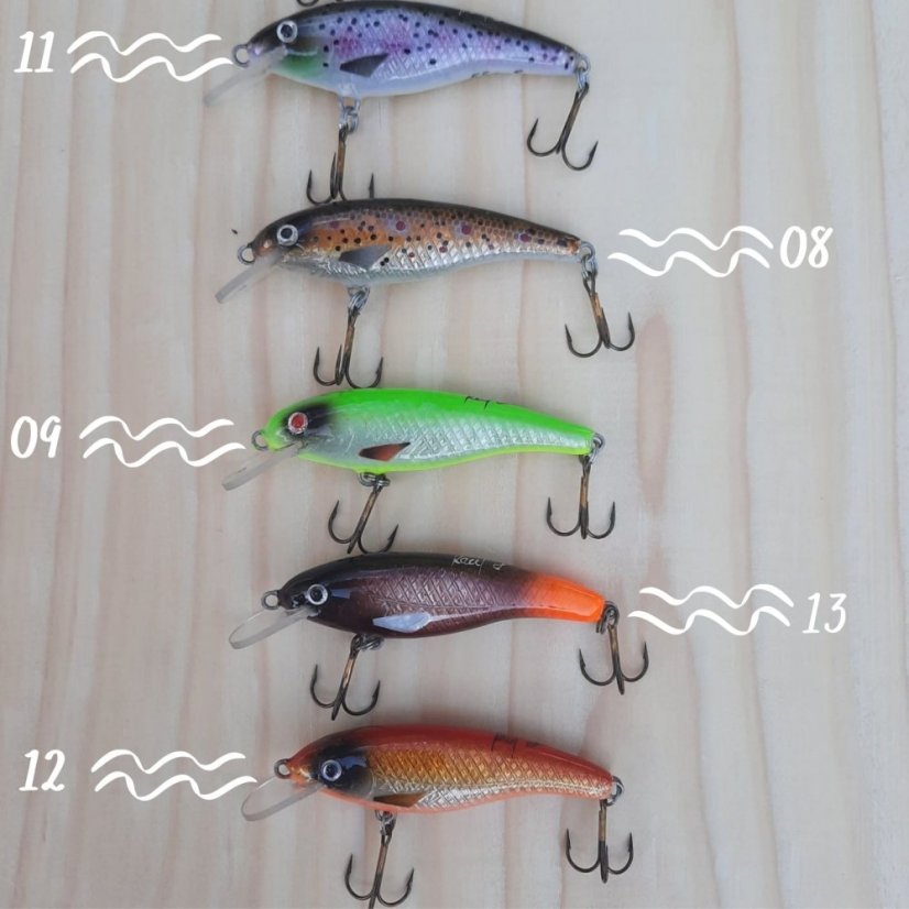 Návnady pro ryby - Wobler střední 2