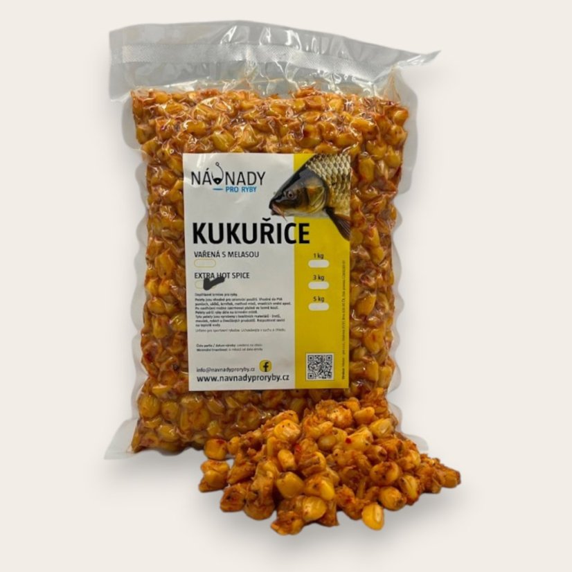 Vařená kukuřice PIKANTNÍ - Hmotnost: 5,0 kg