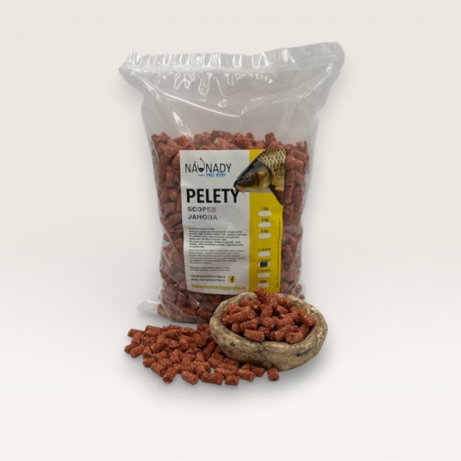 Pelety - 8 mm - Hmotnost: 1,0 kg, Velikost: 8 mm, Příchuť: Extra pikantní