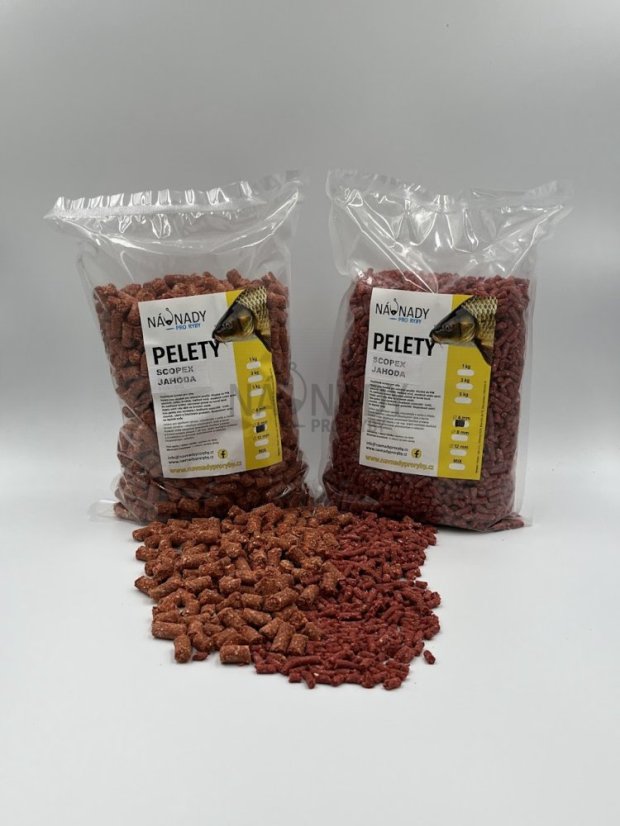 Pelety - Hmotnost: 3,0 kg, Velikost: 8 mm, Příchuť: Řepka