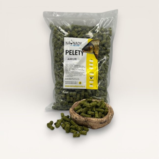 Pelety - 8 mm - Hmotnost: 1,0 kg, Velikost: 8 mm, Příchuť: Extra pikantní