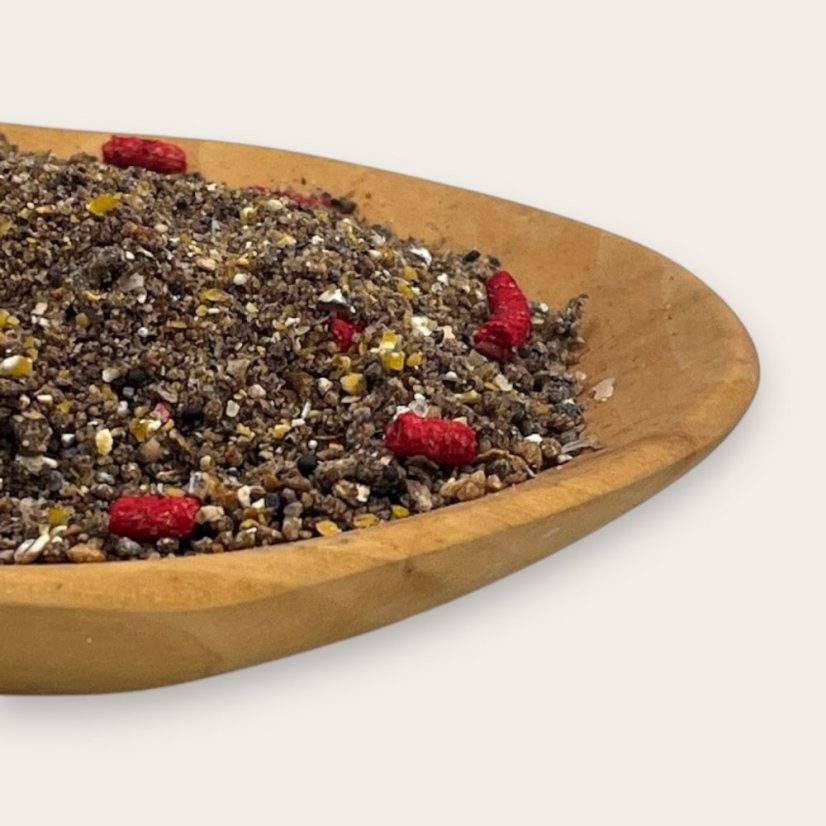 Vnadící krmítková směs zimní - ČERNÝ POMERANČ/MED - Hmotnost: 1,0 kg