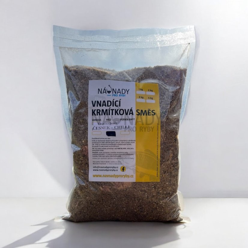 Vnadící krmítková směs - ČESNEK / CHILLI - Hmotnost: 1,0 kg