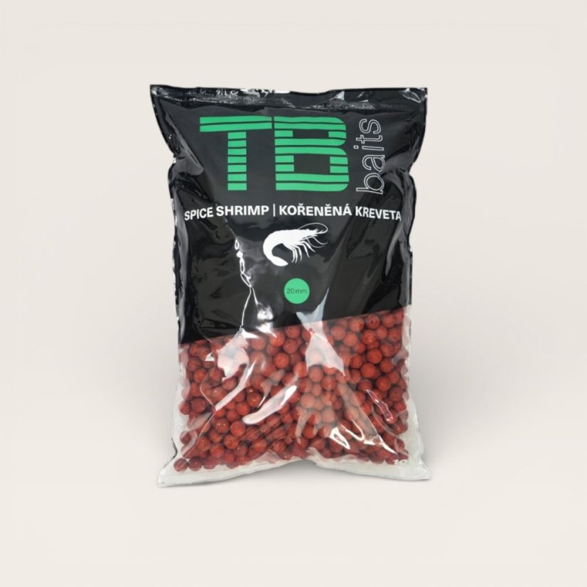 TB BAITS - KOŘENĚNÁ KREVETA - Hmotnost: 10,0 kg, Velikost: 24 mm TB BAITS - KOŘENĚNÁ KREVETA - Hmotnost: 10,0 kg, Velikost: 24 mm