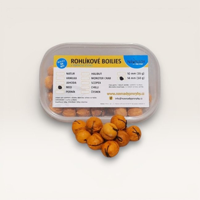 Návnady pro ryby -  Rohlíkové boilies MED