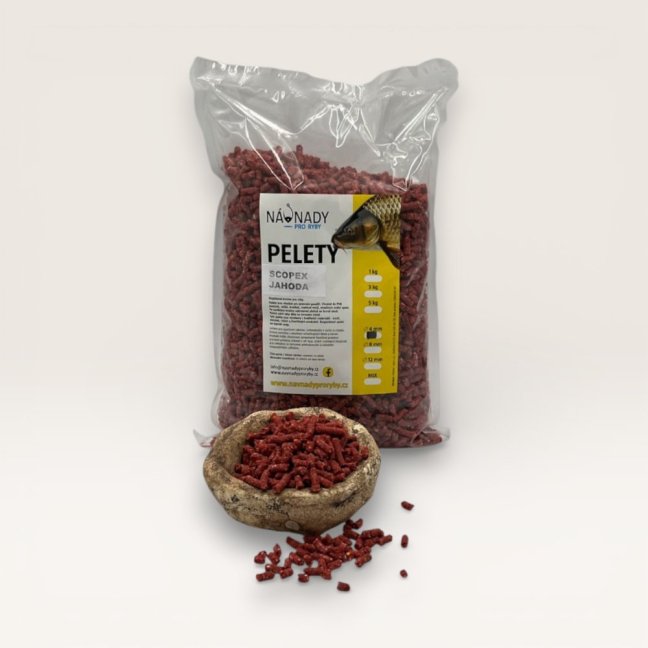 Pelety - 4 mm - Hmotnost: 1,0 kg, Velikost: 4 mm, Příchuť: Oplatkové