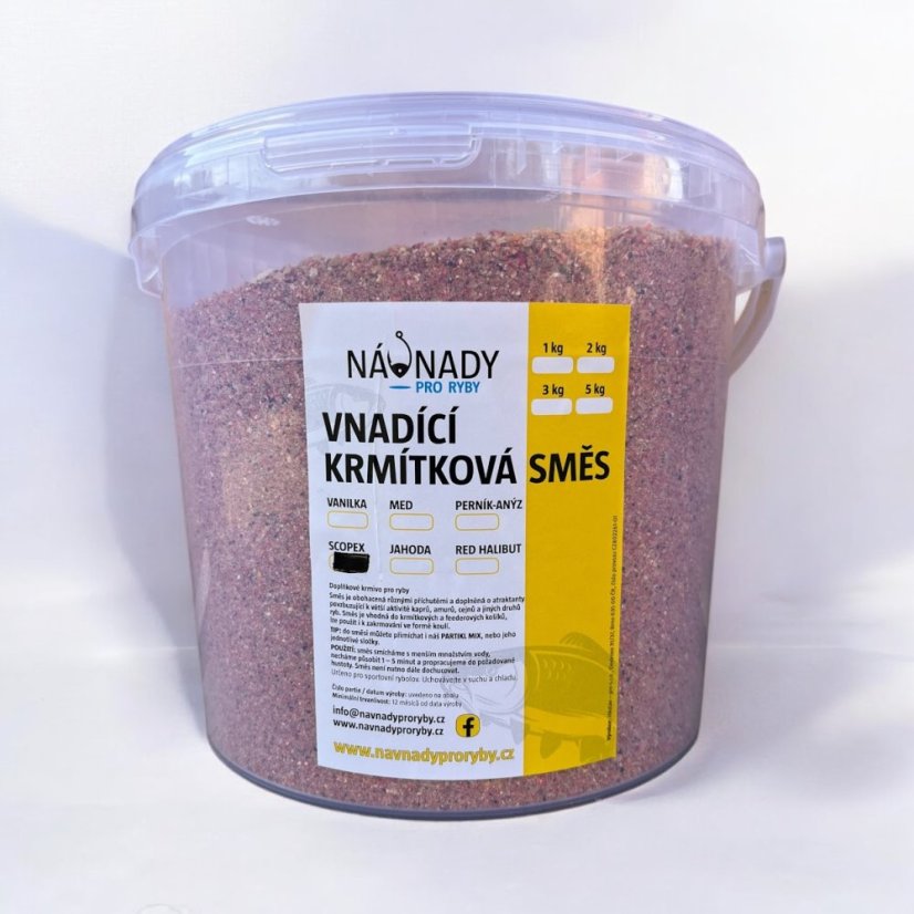 Vnadící krmítková směs - SCOPEX - Hmotnost: kyblík 5,2 l