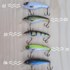 Návnady pro ryby - Wobler střední 1